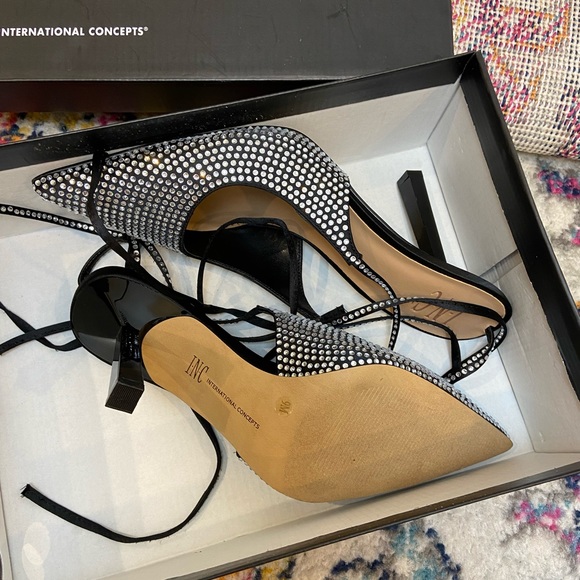 INC International Concepts NWT rhinestone high heels brand new - Picture 8 of 11